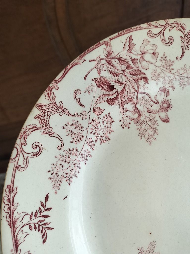 フランス アンティーク 絵つき皿 Choisy Le Roi 皿 3枚セット 1900年