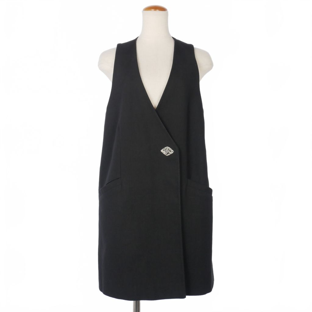 ガニー GANNI Cotton Suiting Vest ロングジレ ベスト ジャケット