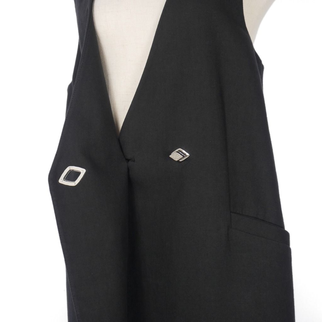 ガニー GANNI Cotton Suiting Vest ロングジレ ベスト ジャケット