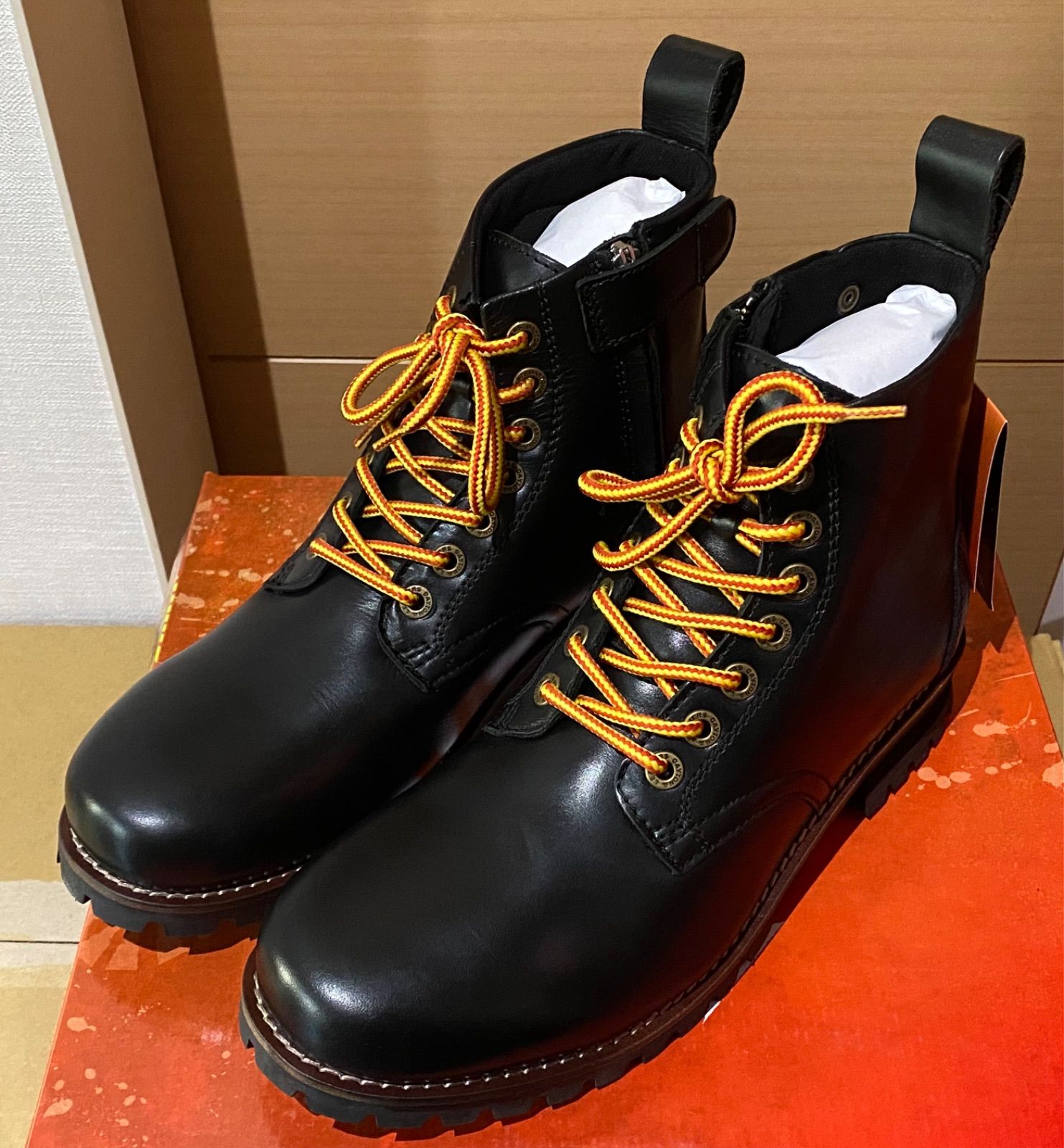 デイトナ ショートブーツ 26㎝ サイドジップ HBS 003 96965 本革 牛革 シフトパッド内蔵 DAYTONA ブーツ バイク用