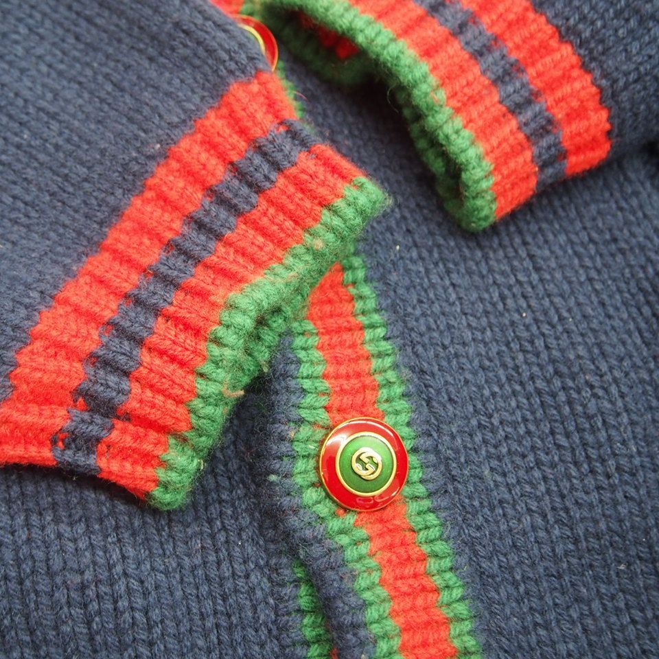 グッチ GUCCI オーバーサイズ ニット カーディガン Mサイズ イタリア製