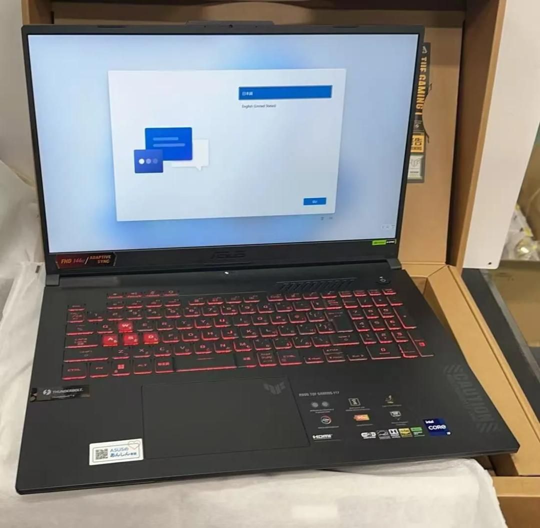 ASUS TUF FX707VU4 i9 RTX4050 ゲーミングPC 中古 - メルカリ