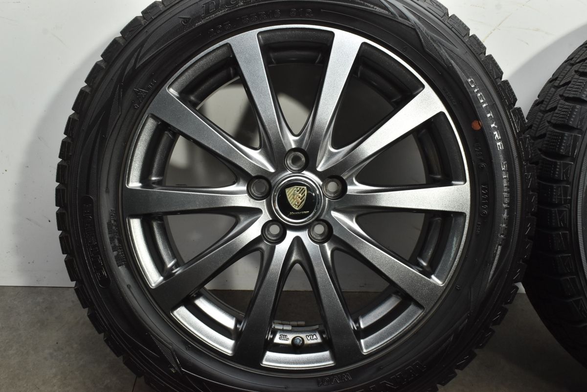  マナレイスポーツ 16 in 6 J 45 PCD 100 ダンロップ ウィンターマックス WM 01 205 55 R カローラ カローラツーリング スポーツ 16インチ タイヤ ホイールセット