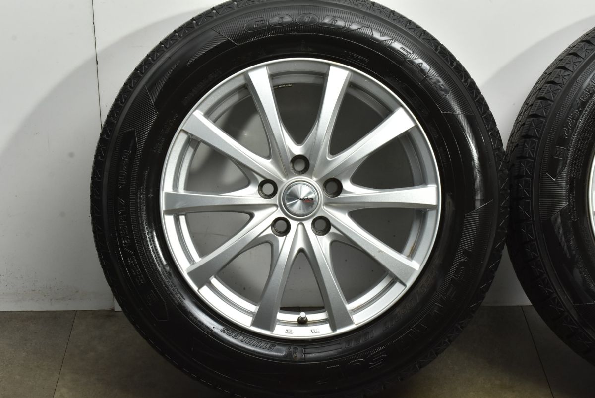  ハリアー CR V などに ラブリオン 17 in 7 J 39 PCD 114 3 グドオイヤー アイスナビ SUV 225 65 R レクサス NX RAV 4 CX 5 8 17インチ タイヤ ホイールセット