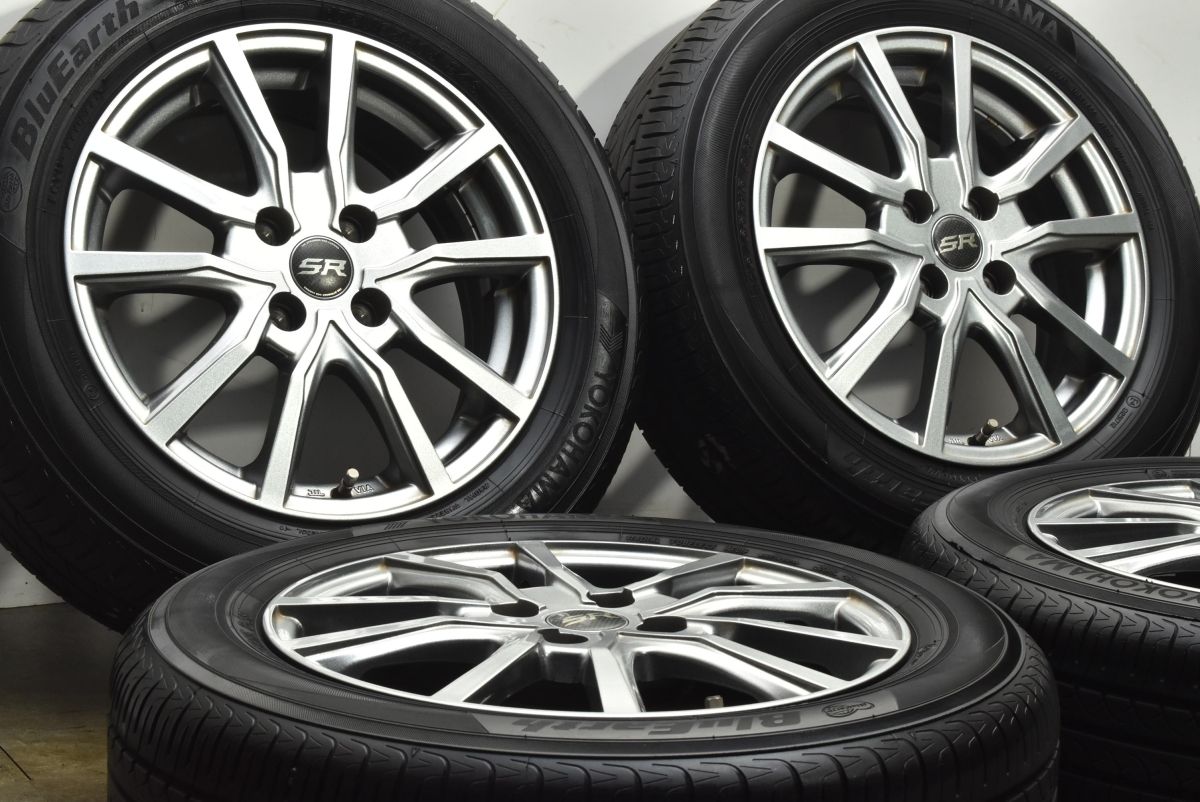 アクア フィット などに SR 15 in 5 J 42 PCD 100 ヨコハマ ブルーアース 175 65 R スイフト ヴィッツ フィールダー 交換用