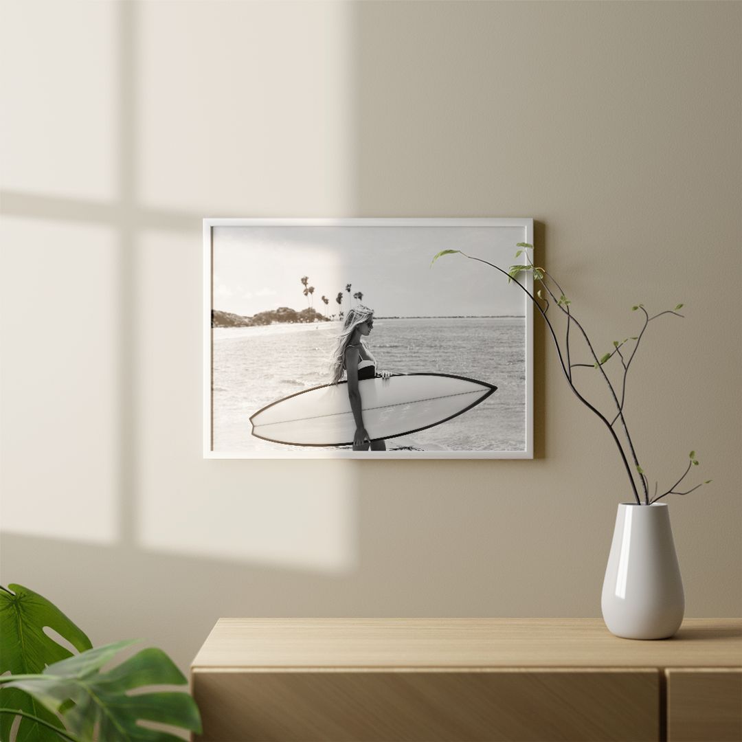 白黒写真 ビーチ