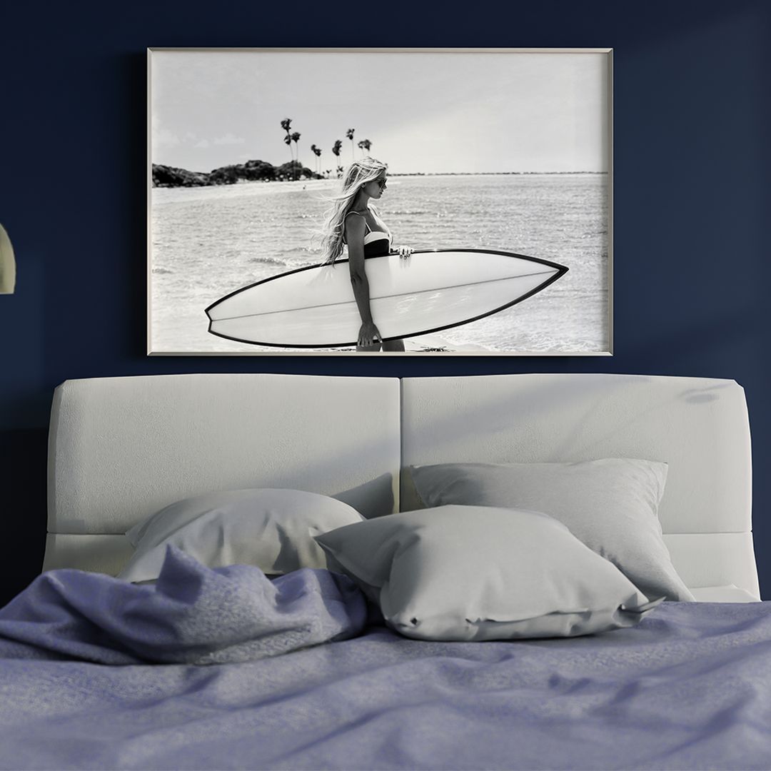 白黒写真 ビーチ