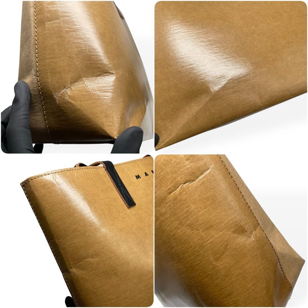 極美品　MARNI マルニ トートバッグ セルロース ロゴ バイカラー 鞄 極美品 MARNI マルニ トートバッグ セルロース ロゴ バイカラー 鞄