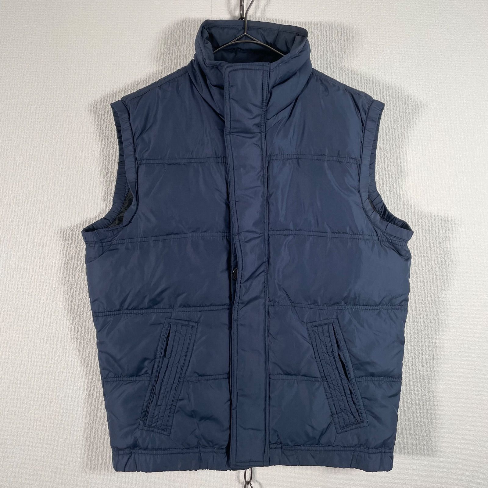 00s Abercrombie&Fitch アバクロ ダウンベスト Mサイズ ネイビー 