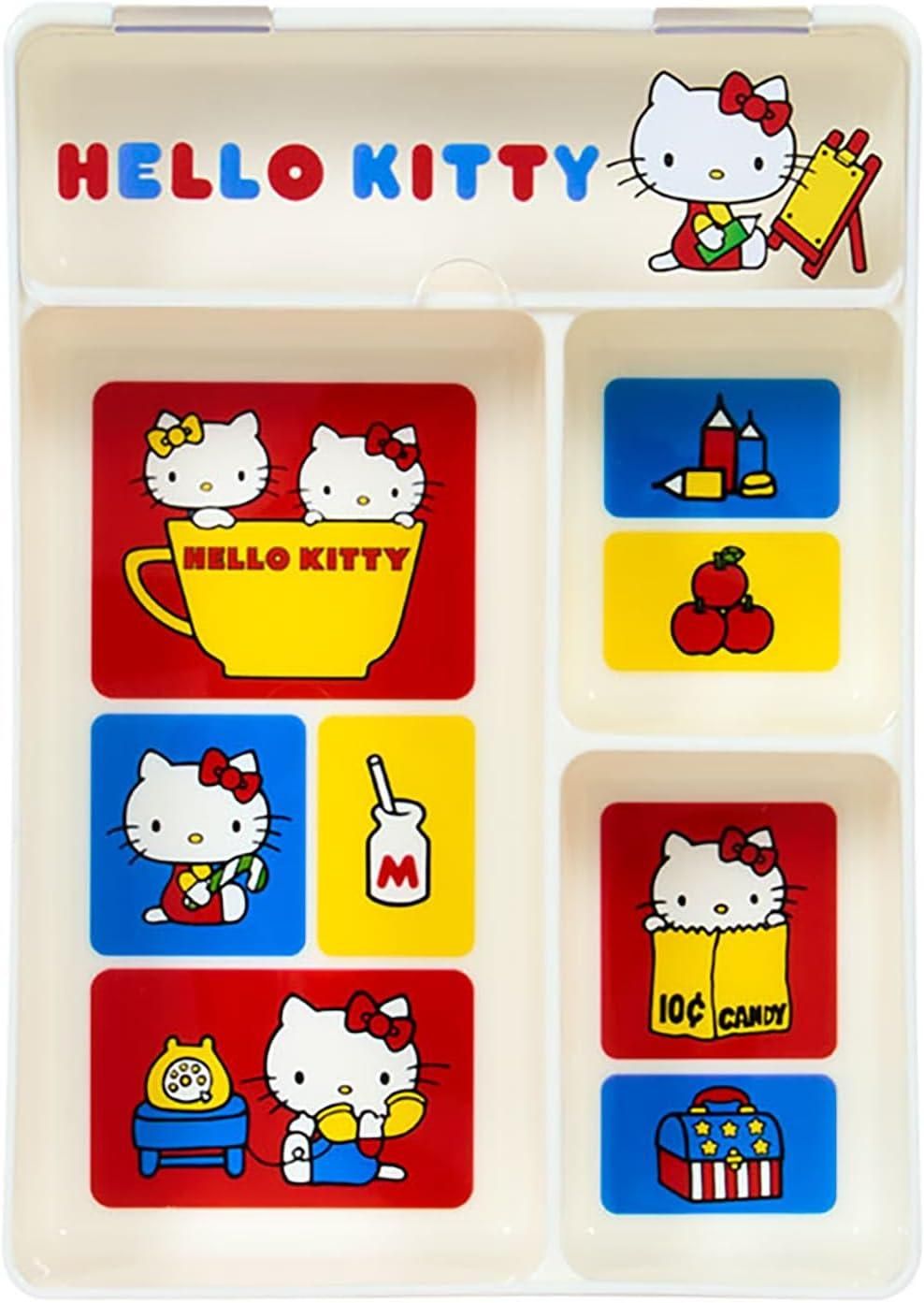 ハローキティ キティ ふた付きトレイ（身の回り雑貨 いつまでも