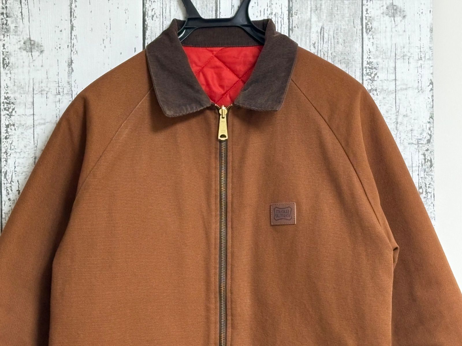 スタンダードカリフォルニア リバーシブル ダック ジャケット ブラウン