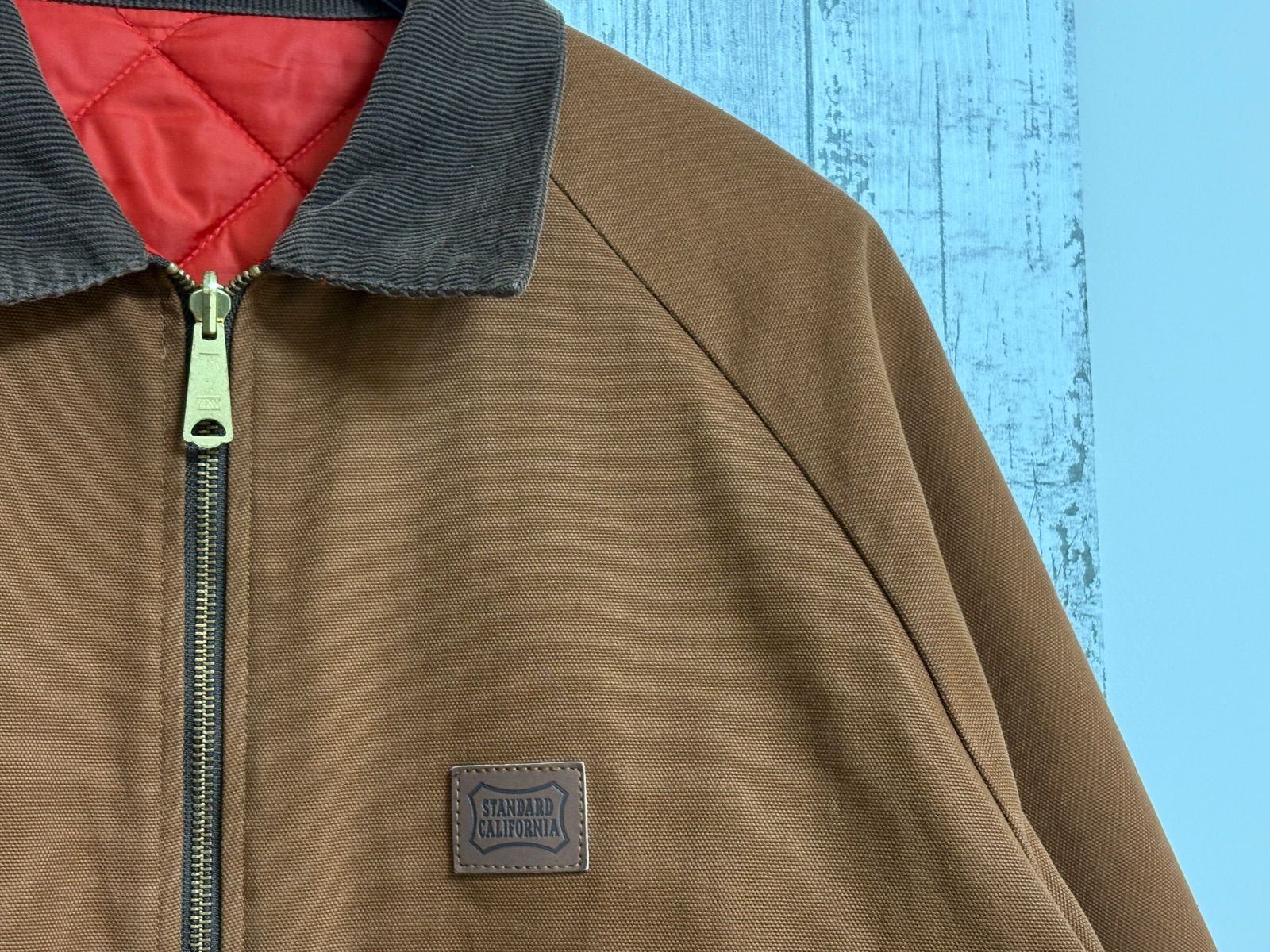 スタンダードカリフォルニア リバーシブル ダック ジャケット ブラウン