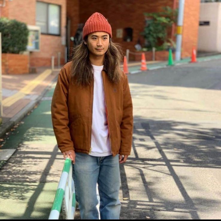 スタンダードカリフォルニア リバーシブル ダック ジャケット ブラウン