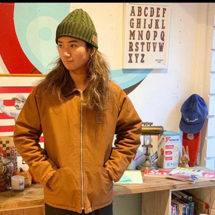 スタンダードカリフォルニア リバーシブル ダック ジャケット ブラウン