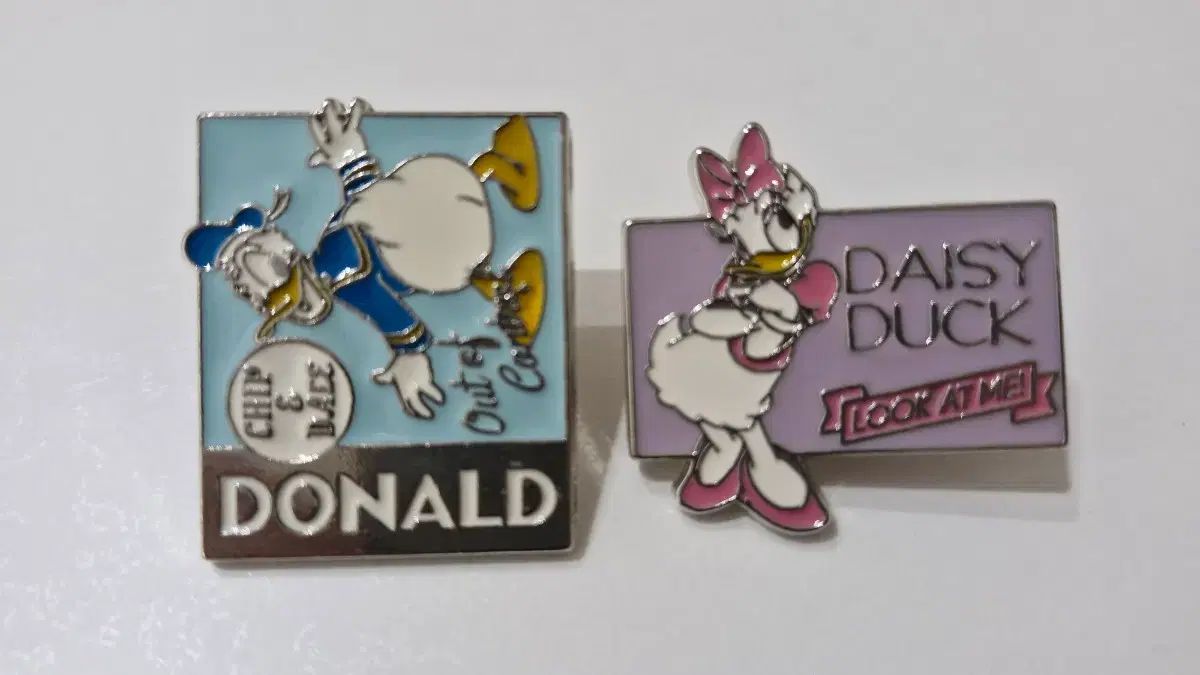 ディズニー ドナルドダック デイジーダック バッジ セット(まとめ売り
