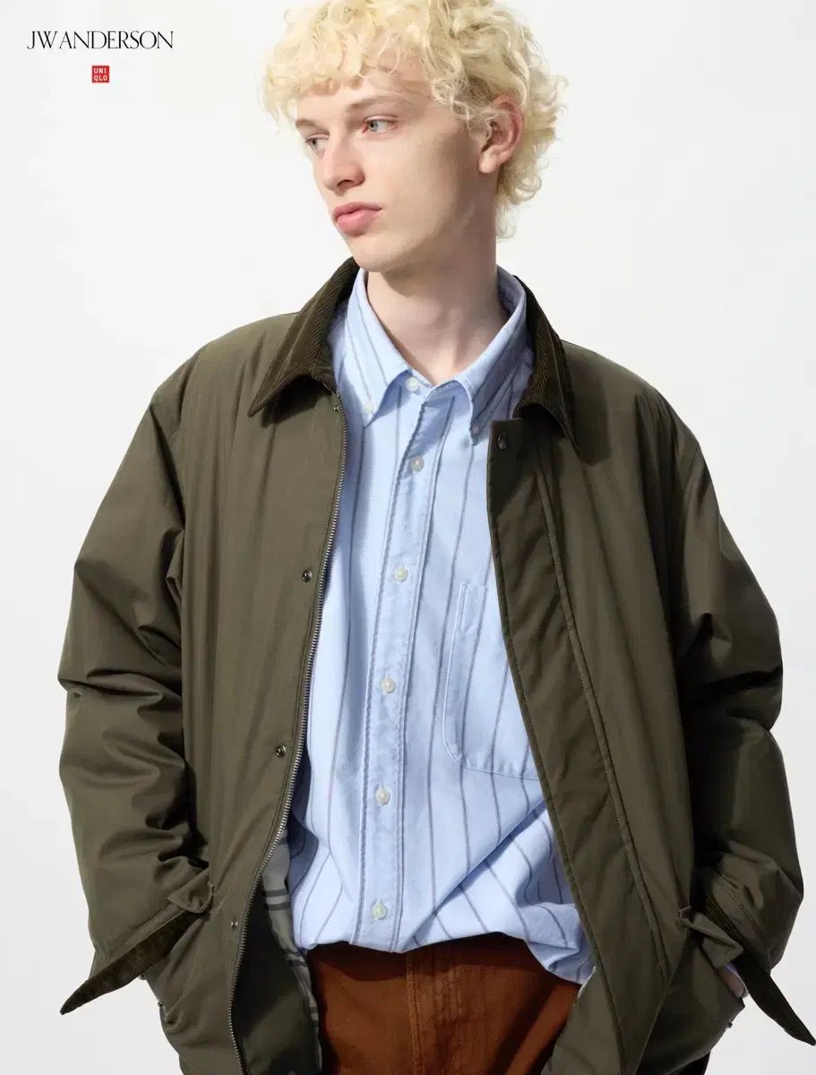 4 XL ユニクロ X JWアンダーソン パフテック ジャケット オリーブ