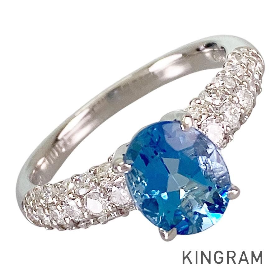 リング Pt900 アクアマリン 17号(57) sss【中古】 - メルカリ