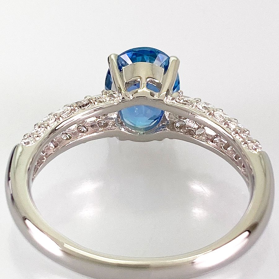 リング Pt900 アクアマリン 17号(57) sss【中古】 - メルカリ