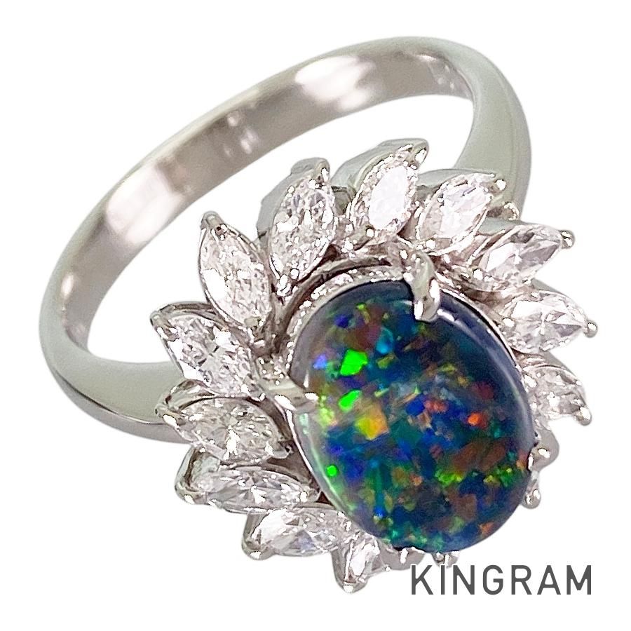 リング Pt900 ブラックオパール 11号(51) sss【中古】 - メルカリ