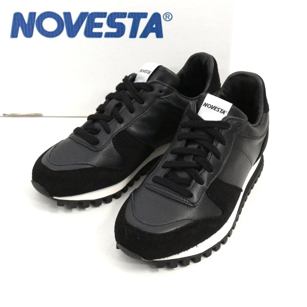 【新品】 ノヴェスタ マラソン 41 レザー・スエード 定価3.6万 新品】 ノヴェスタ マラソン 41 レザー・スエード 定価3.6万 NOVESTA