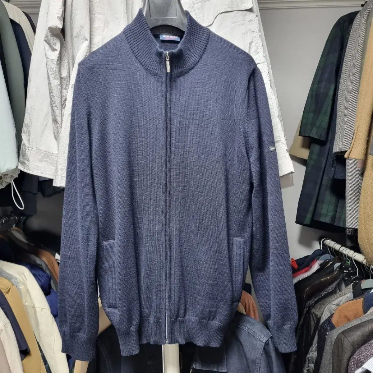 SAINT JAMES セントジェームス ジップアップ カーディガン L 新品