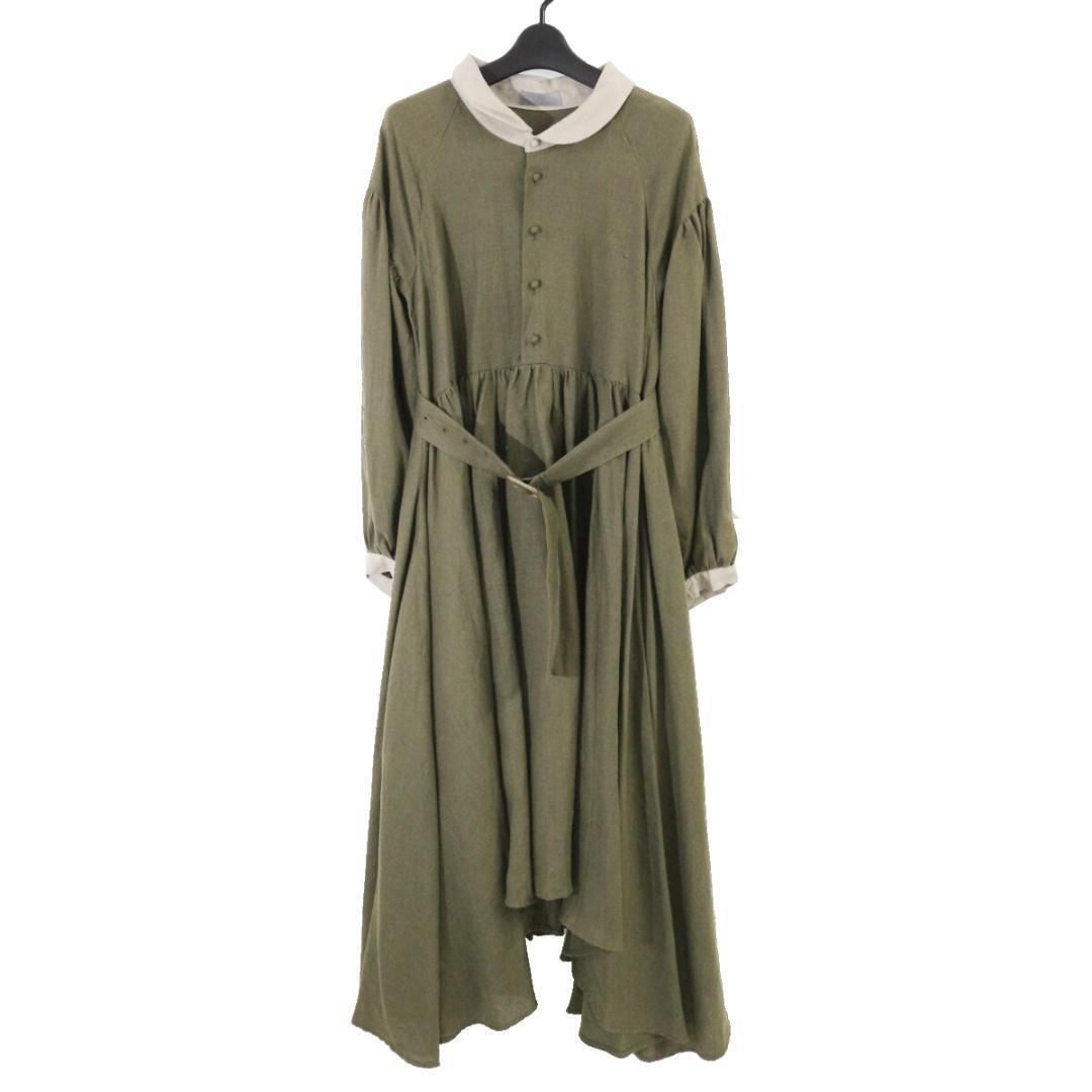 hazama ハザマ 2017-18AW 経年真価のワンピース hazama ハザマ 2017-18AW 経年真価のワンピース M カーキ - メルカリ