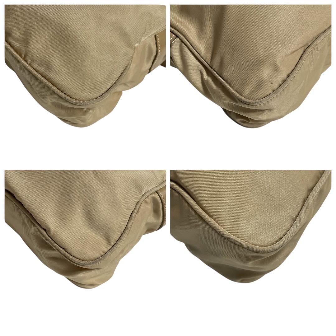 美品　プラダ ボディバッグ カメラバッグ　ナイロン 三角ロゴ　ブラウン　カーキー プラダ ボディバッグ カメラバッグ ナイロン 三角ロゴ ブラウン カーキー