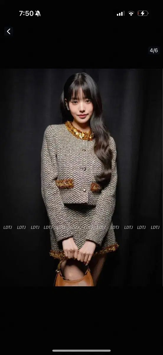 ウォニョン WONYOUNG チャンウォニョン ツイード セットアップ ジャケット スカート 黒