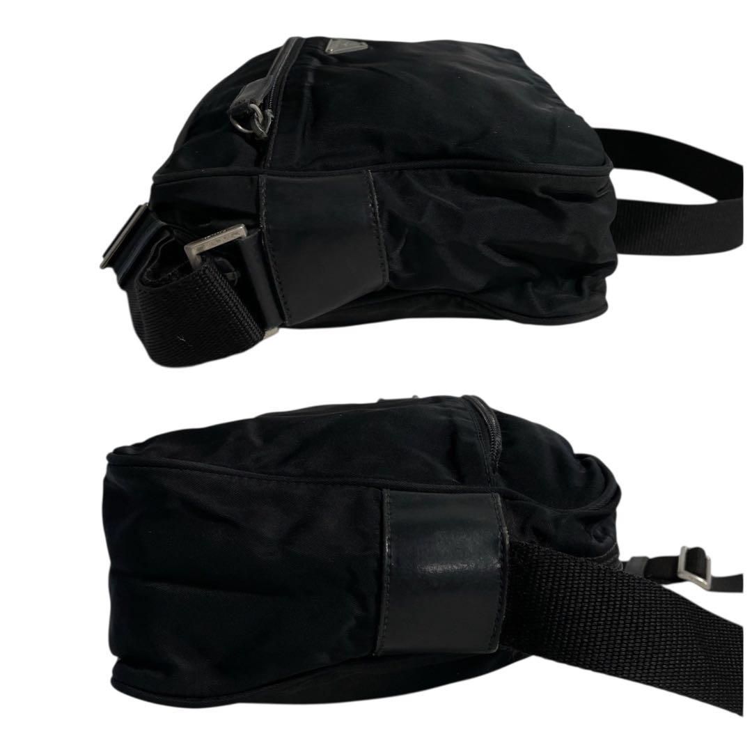 プラダ ナイロン 三角ロゴ ショルダーバッグ カメラバッグ ブラック 黒