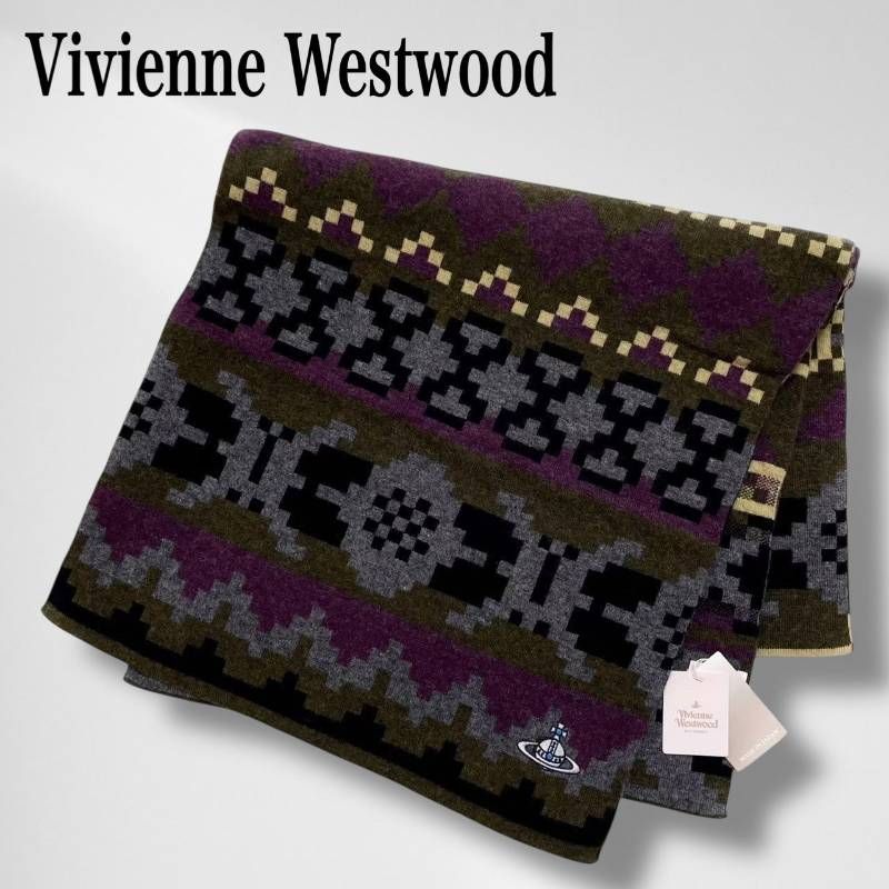 タグ付き・未使用品】 ヴィヴィアン ウエストウッド マフラー 大判