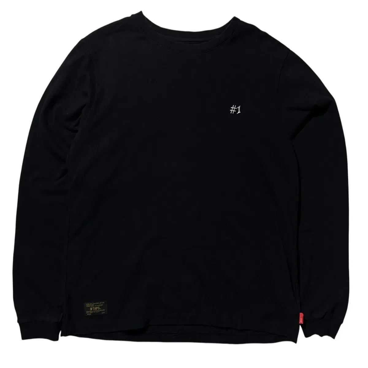 M WTAPS ダブルタップス ロングスリーブ Tシャツ ブラック - メルカリ