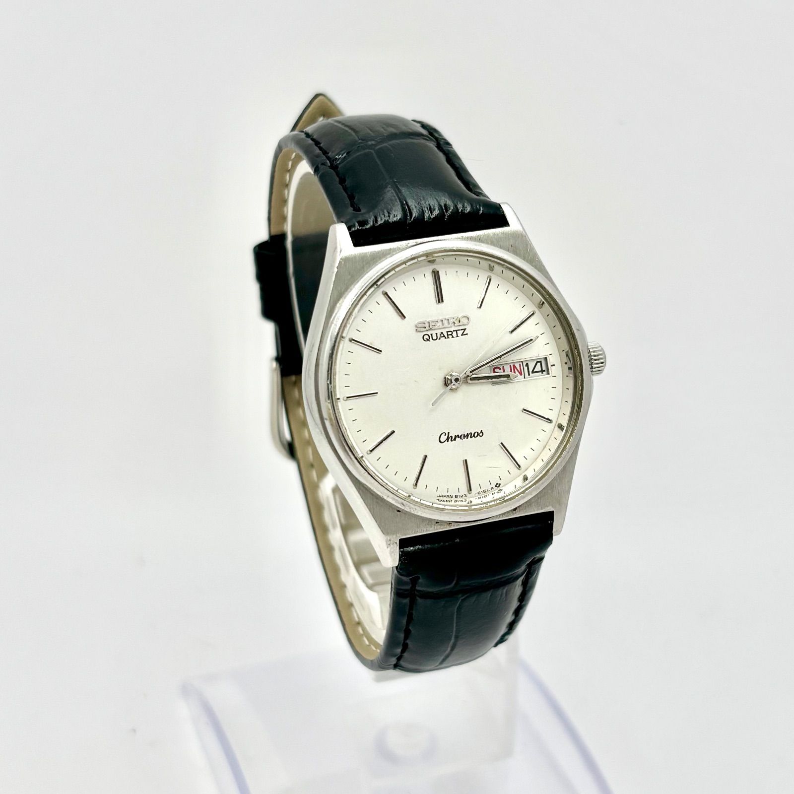 新品電池】SEIKO セイコー Chronos クロノス メンズ 腕時計 シルバー