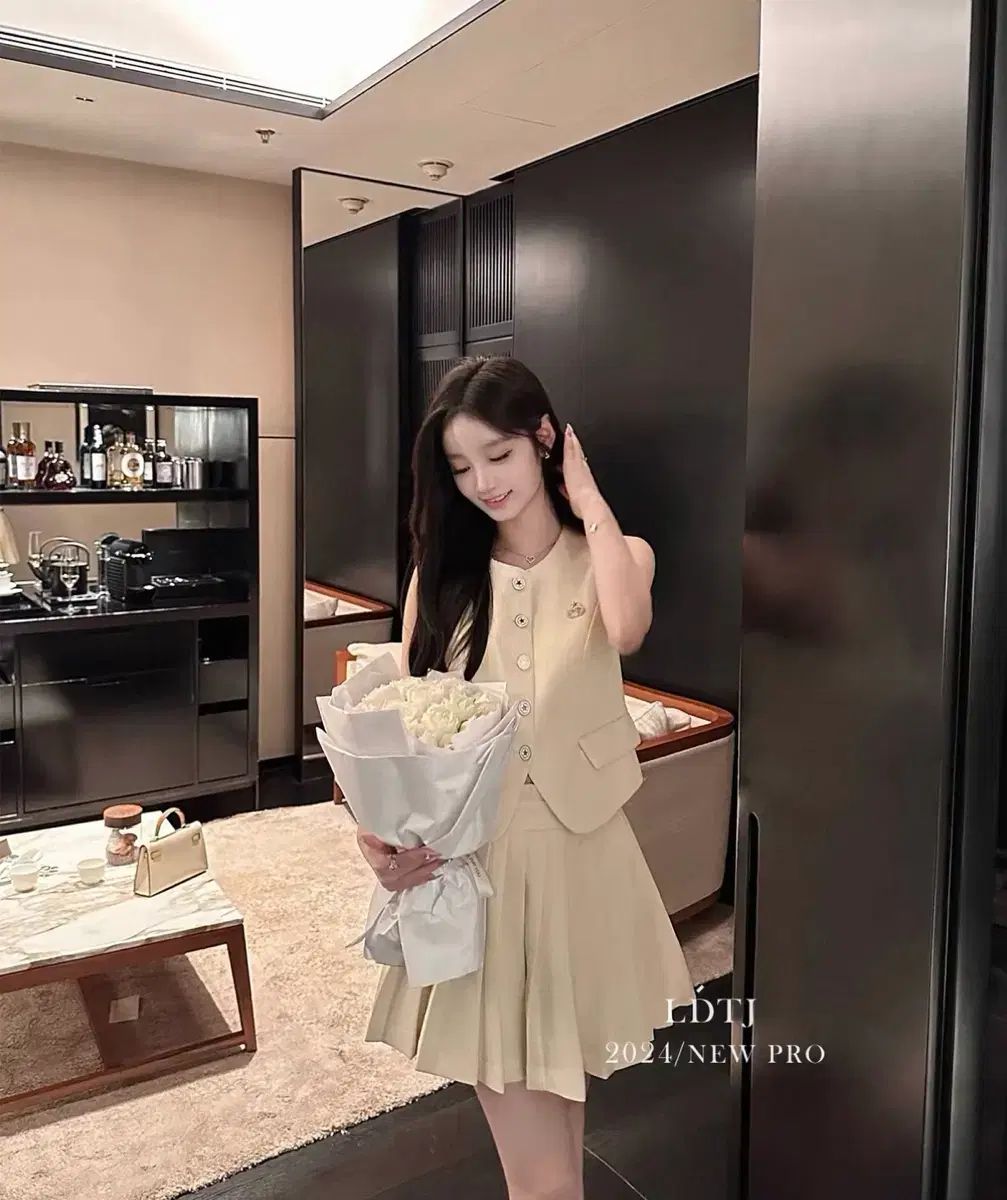 ベストスカート セットアップ アイボリー