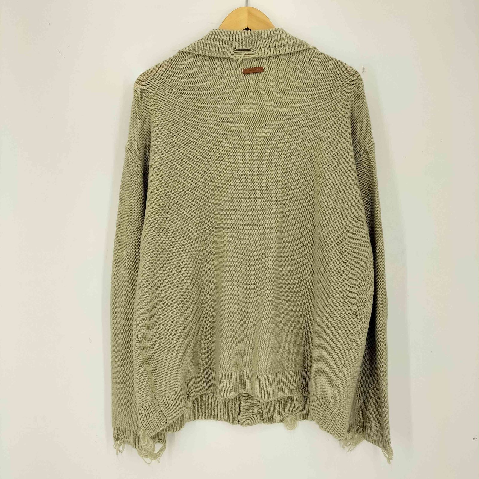 Camphor woodダメージ加工フラワーカーディガン カンファーウッド 