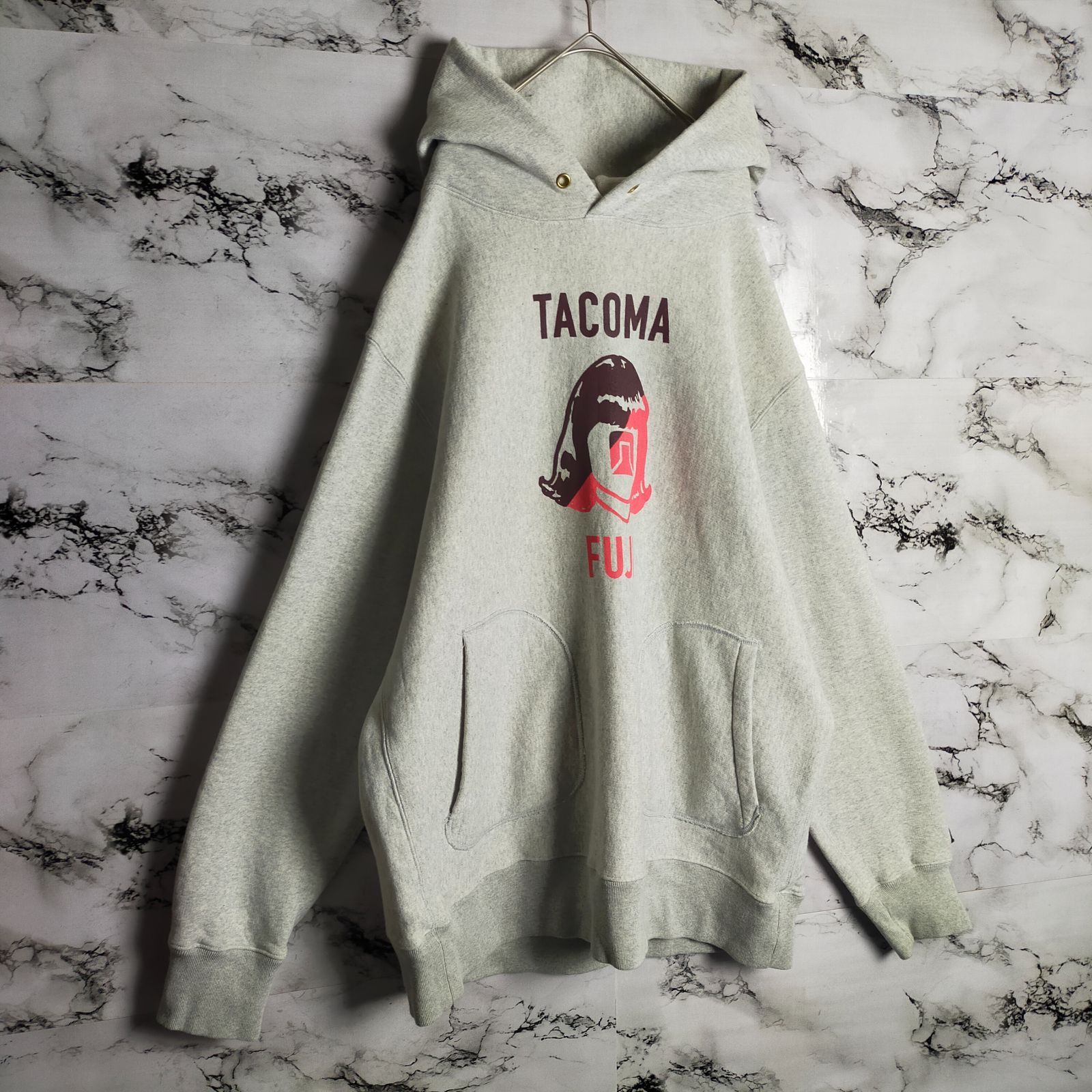 名作】TACOMA FUJI RECORDS パーカー XL オートミール 日本製 