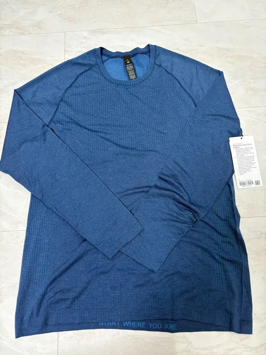 lululemon ルルレモン Metal Vent Tech ロングスリーブ ネイビー L