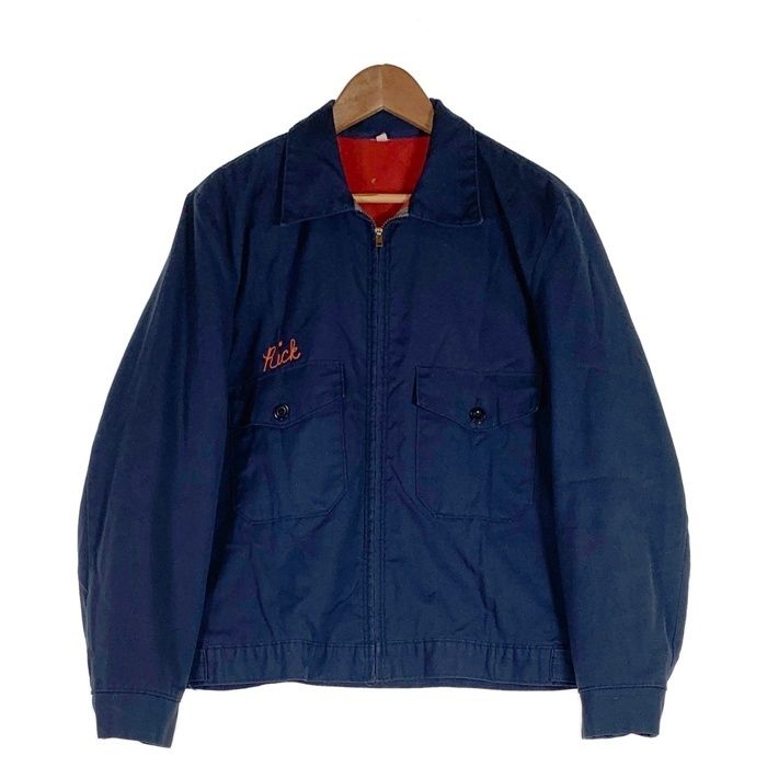 70's RED KAP レッドキャップ ジップアップ ワークジャケット チェーン