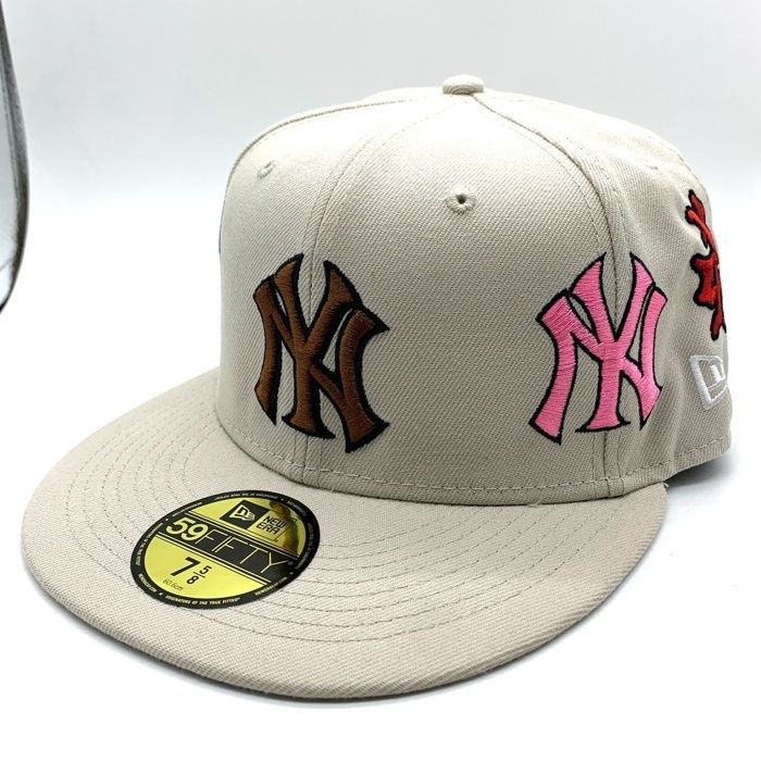 SUPREME シュプリーム 22 AW Era ニューエラ 59 FIFTY York Yankees Kanji ニューヨーク ヤンキース 漢字 ベースボールキャップ ナチュラル Size 7 5 8 60 6 cm