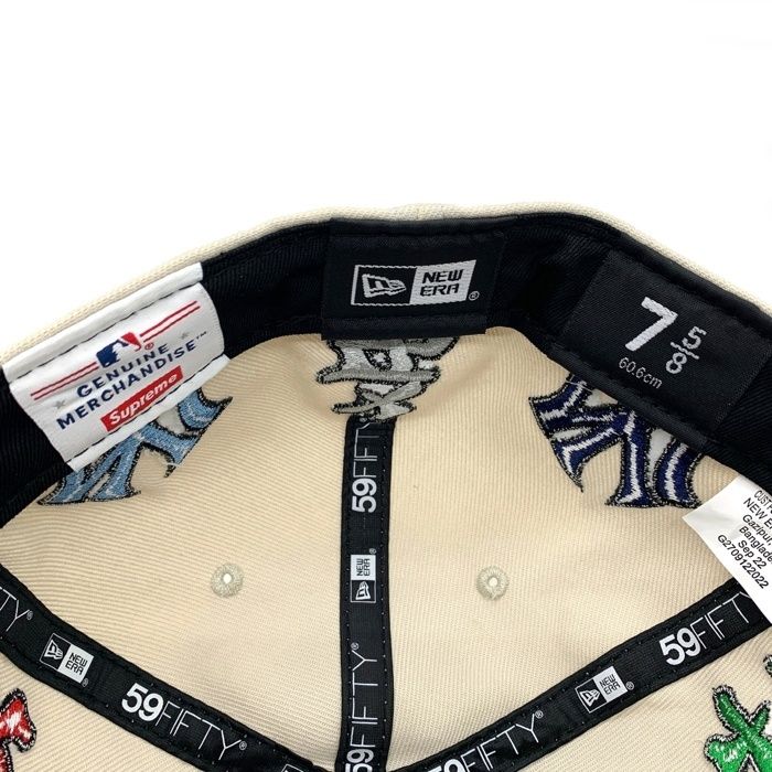  SUPREME シュプリーム 22 AW Era ニューエラ 59 FIFTY York Yankees Kanji ニューヨーク ヤンキース 漢字 ベースボールキャップ ナチュラル Size 7 5 8 60.6 cm その他 帽子