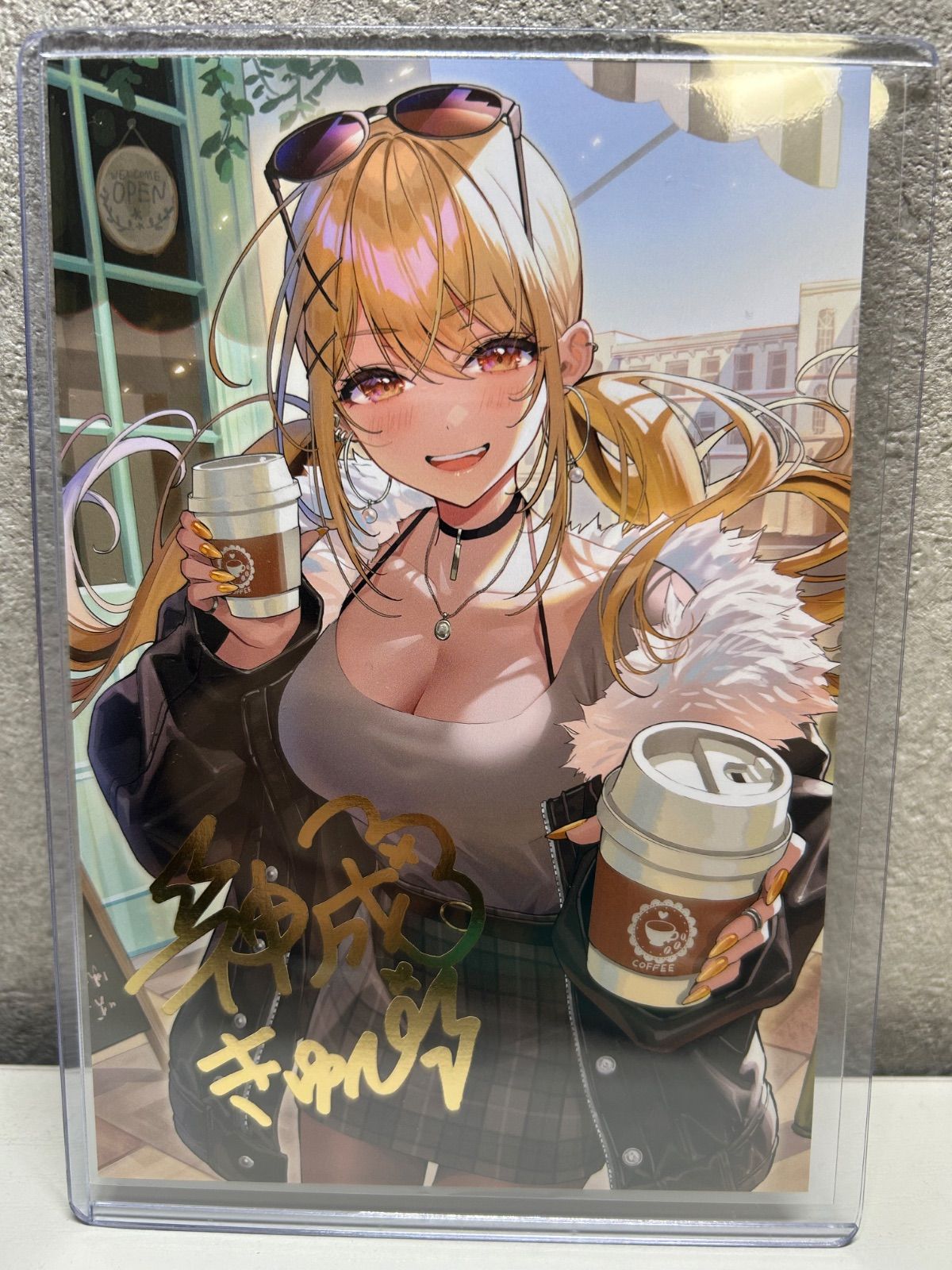 神成きゅぴ 4周年記念2025 箔押しポストカード サイン入り