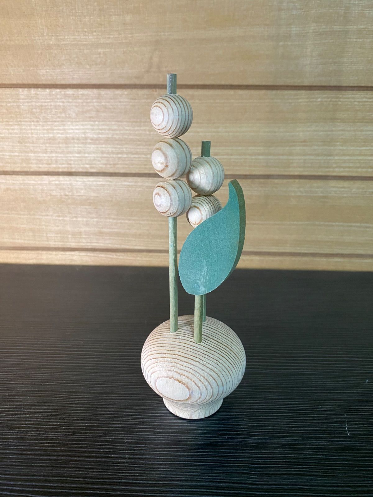 aarikka/アーリッカ　ヴィンテージ ウッド オブジェ　すずらん Aarikka アーリッカ 花 木製 Kielo スズラン 鈴蘭 アーリッカaarikka