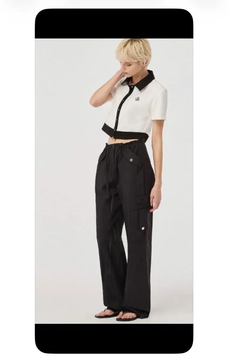 シティブリーズ シャーリング カーゴ パンツ black