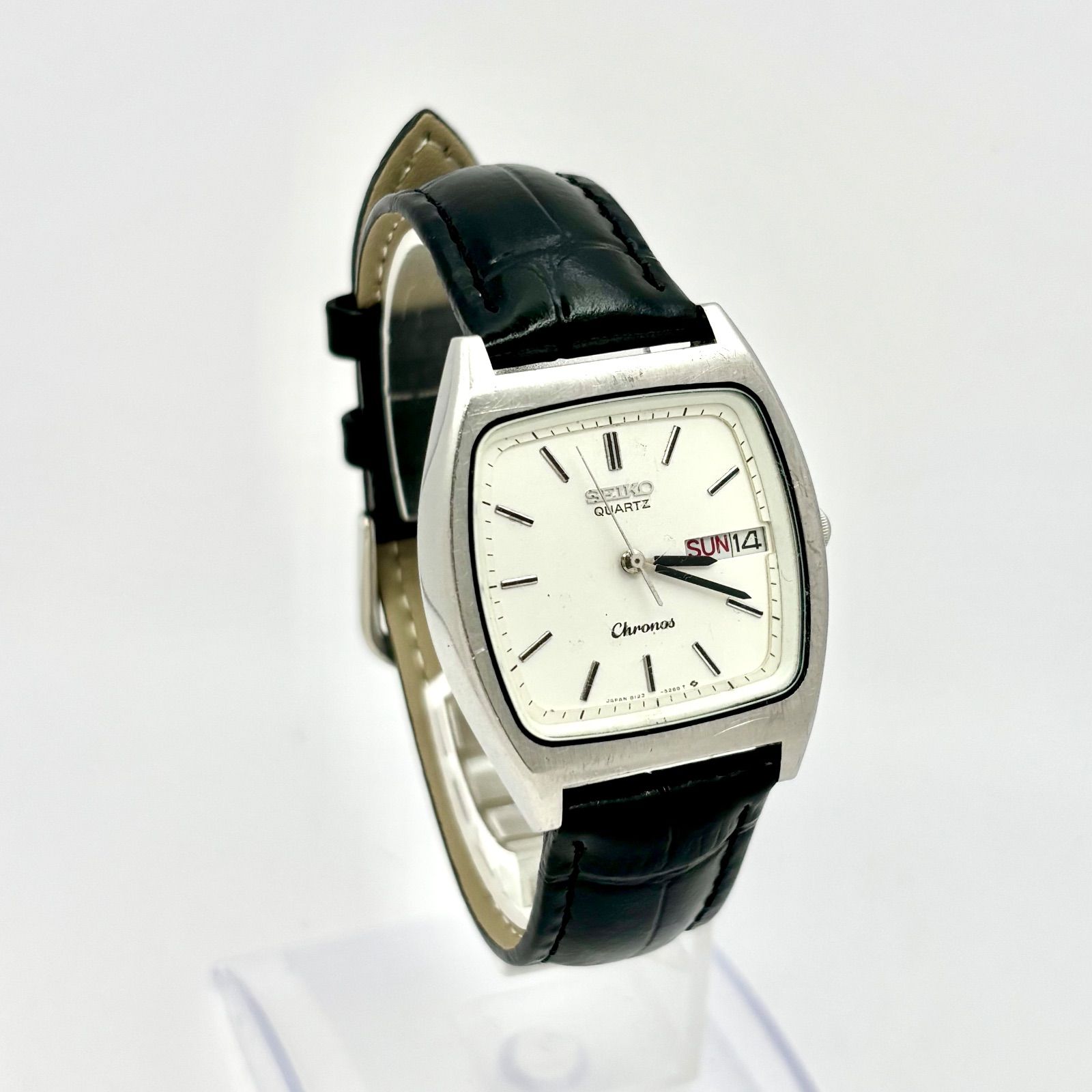 新品電池】SEIKO セイコー Chronos クロノス メンズ 腕時計 シルバー