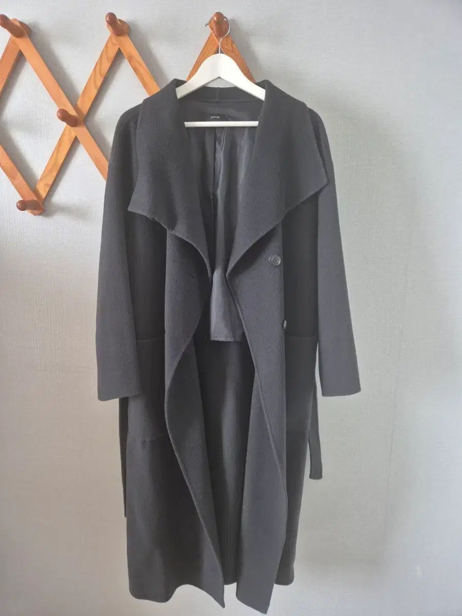 SYSTEM ツーウェイ ショップ ベルト付き チャコール COLOR コート