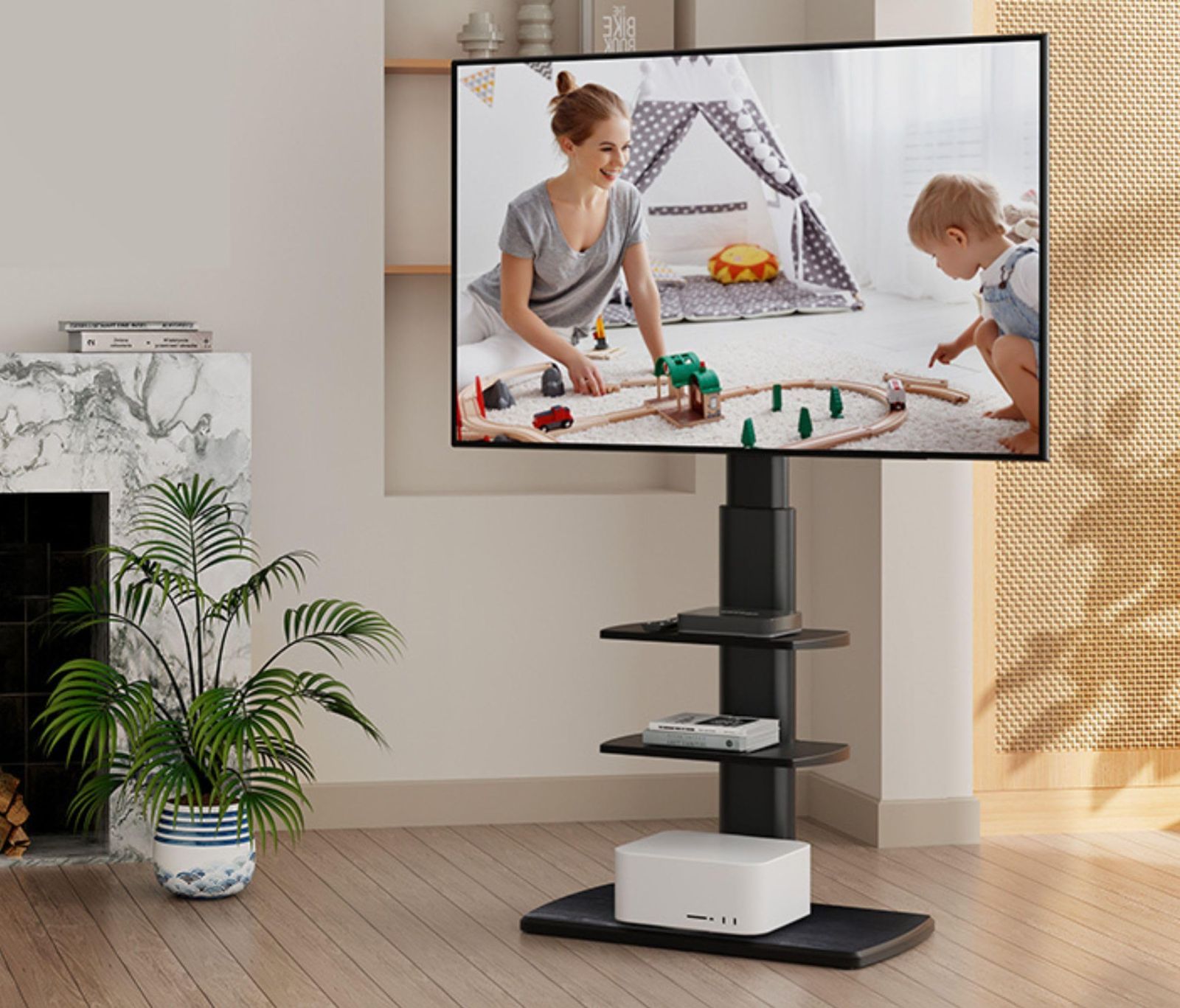 良い FITUEYES テレビスタンド ハイタイプ tvスタンド 32～70インチに