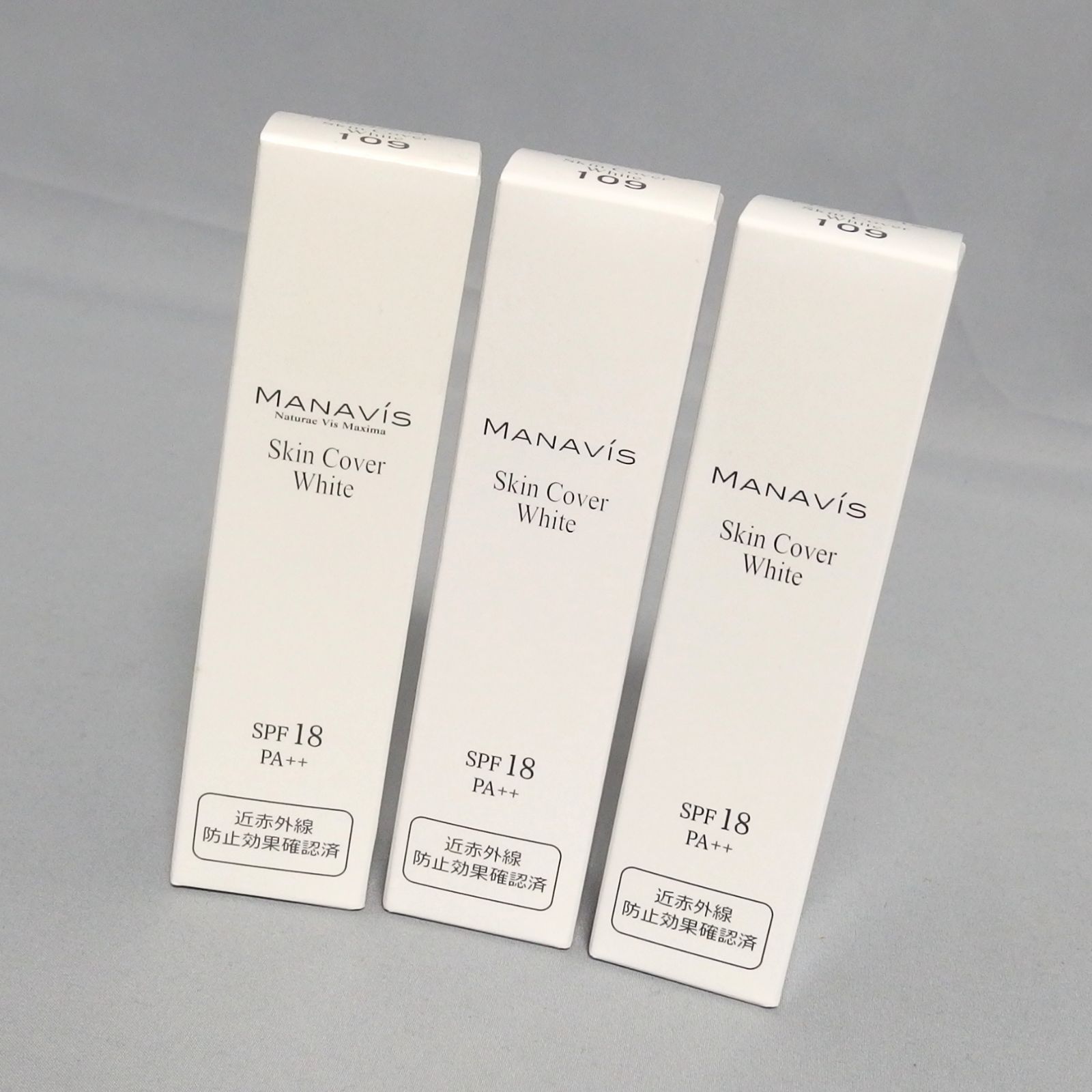 ♥ MANAVIS Skin Cover White 109 30 g セット スキンカバー ホワイト 日中用化粧液 SPF 18 PA＋＋ マナビス