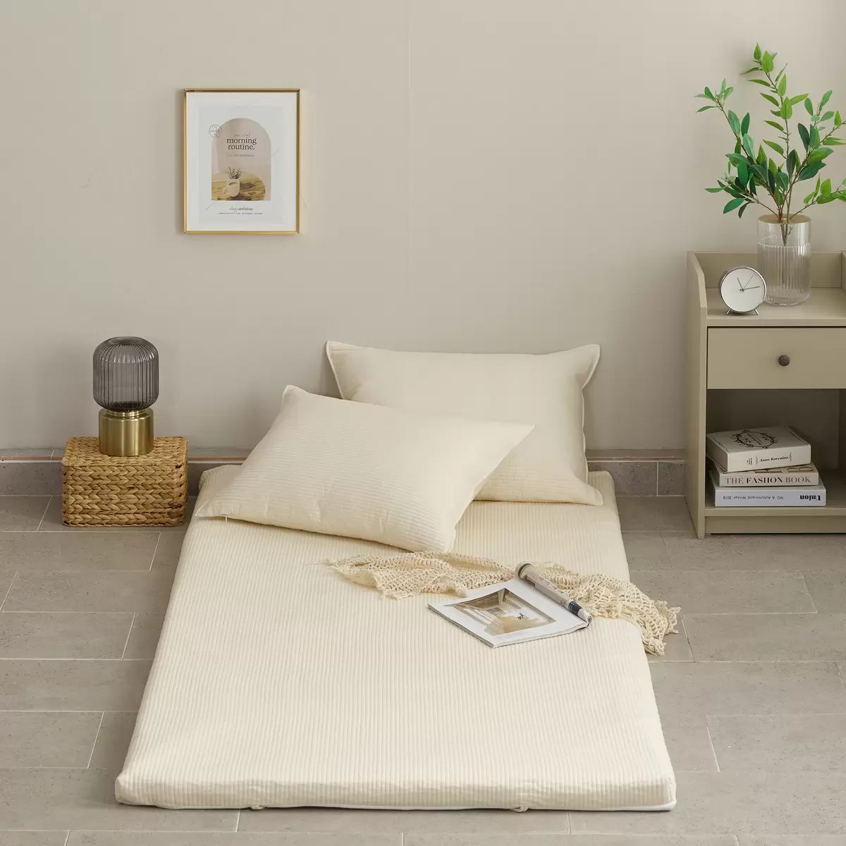 コットンメモリーフォームトッパー※枕は別売 コットンメモリーフォームトッパー※枕は別売り