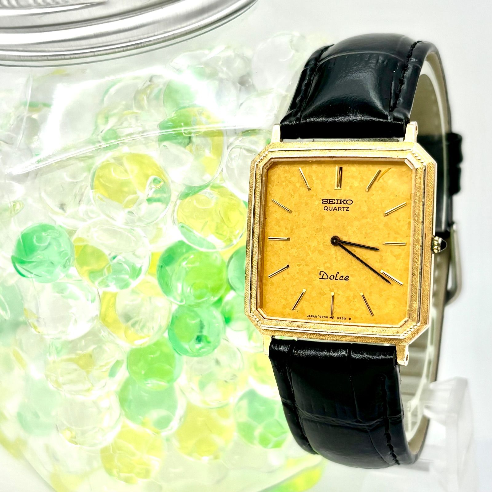 新品電池】SEIKO セイコー Dolce ドルチェ 10K 10金 メンズ 腕時計