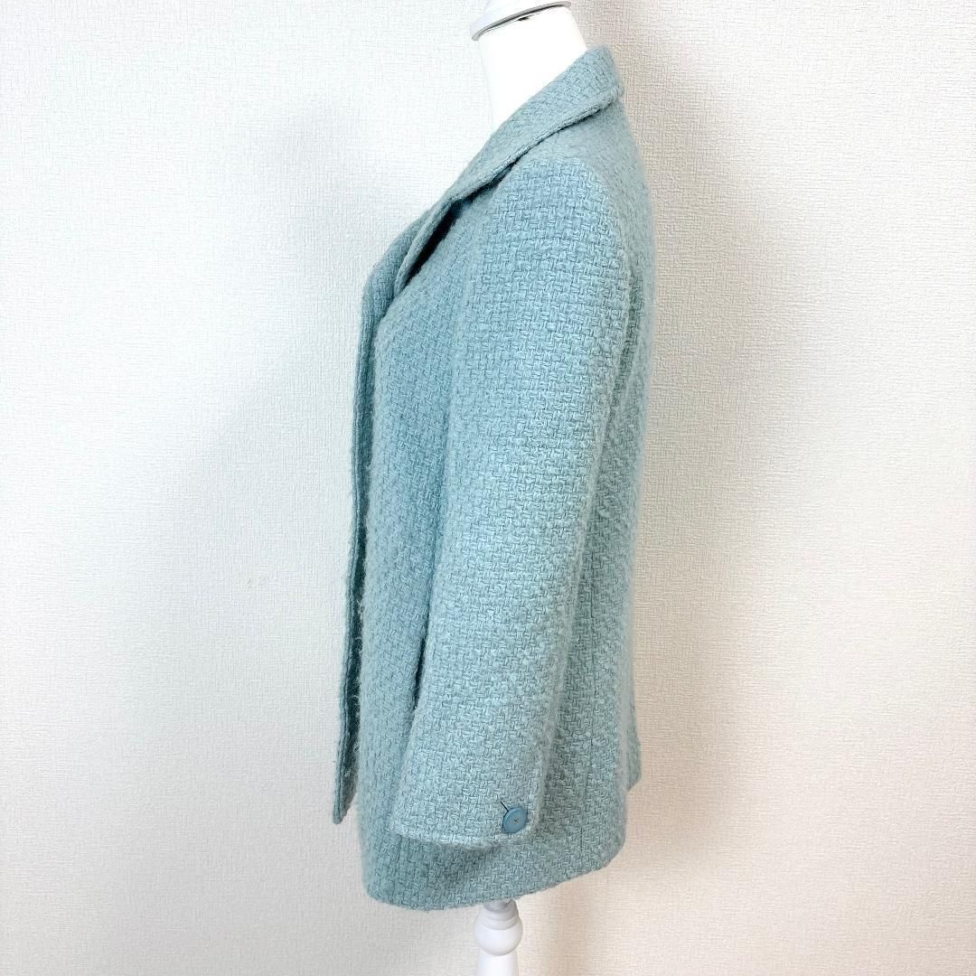 Harrods ハロッズ ウールショートコート 日本製 2 パステルブルー  
