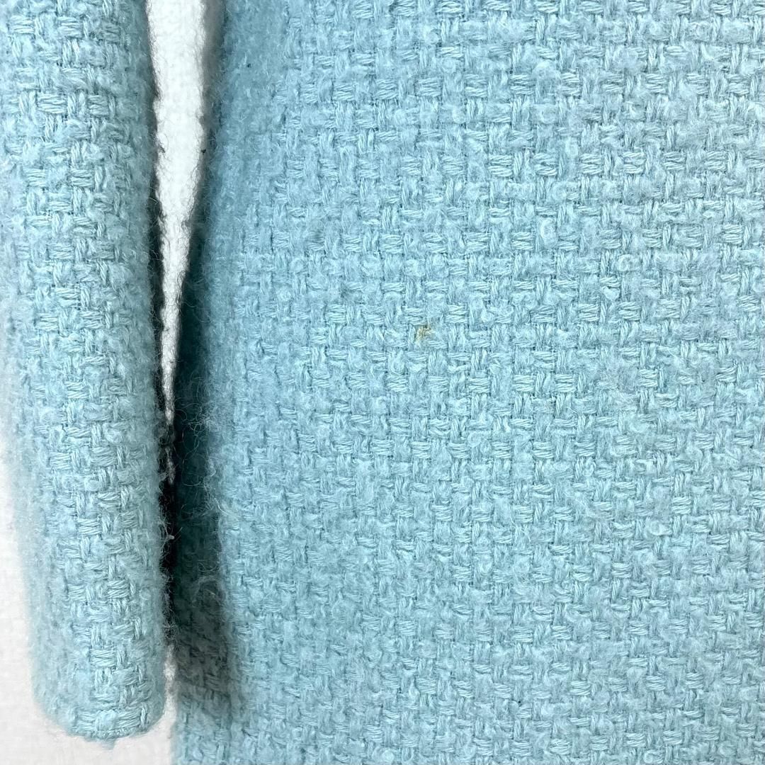 Harrods ハロッズ ウールショートコート 日本製 2 パステルブルー  